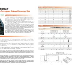 大倾角波状挡边输送带